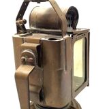 Old lamp in acetylene sncf station master ets albert butin railway
