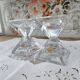 Set of 2 vintage Cristal d'Arques candlesticks