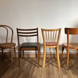 Set of 4 mismatched chairs