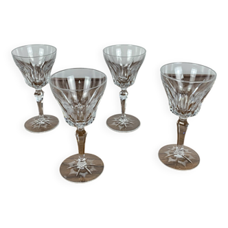 Set of 4 Villeroy & Boch crystal glasses, 20th century.