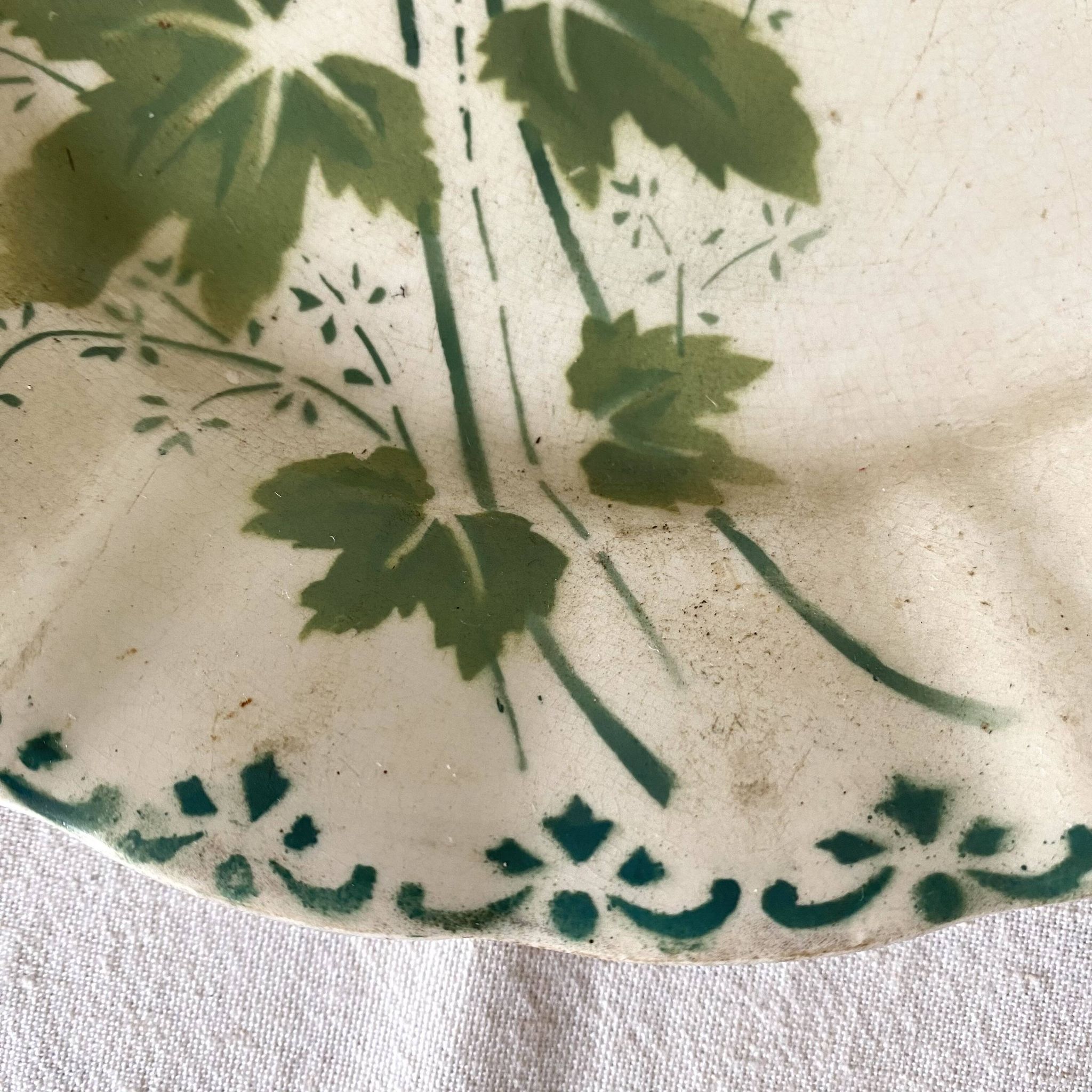 Assiette terre de fer St amand A Lebacqz & Bouchart