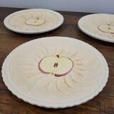 3 Apple Barbotine plates