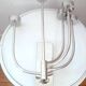 5-branched vintage candle holder wall light, Klein model for Habitat