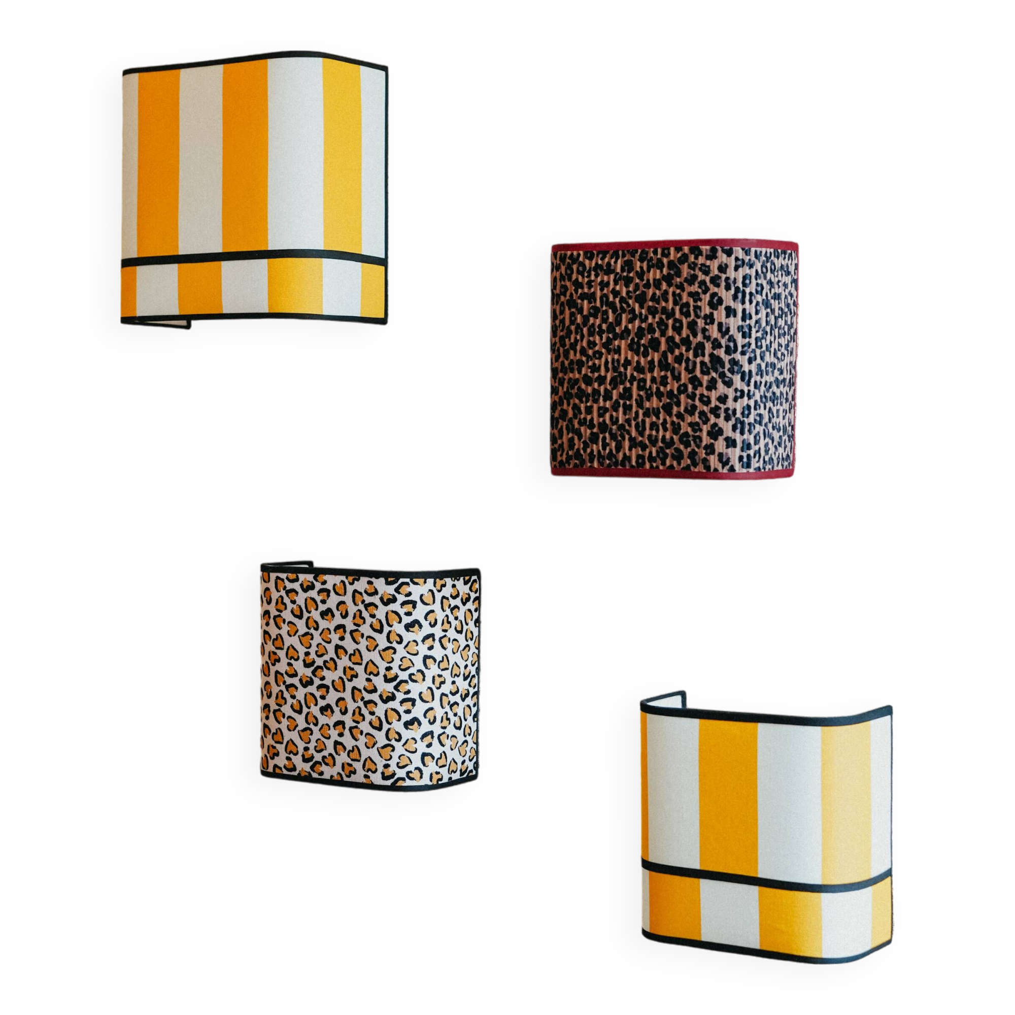 La divine – pleated leopard applique.