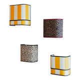 La divine – pleated leopard applique.