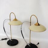 Paire de lampes minimalistes, années 1970