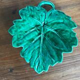 Ceramics leaf Sarreguemines