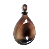 Carafe à liqueur verre ambré 1970