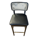 Red Edition black oak cane high stool