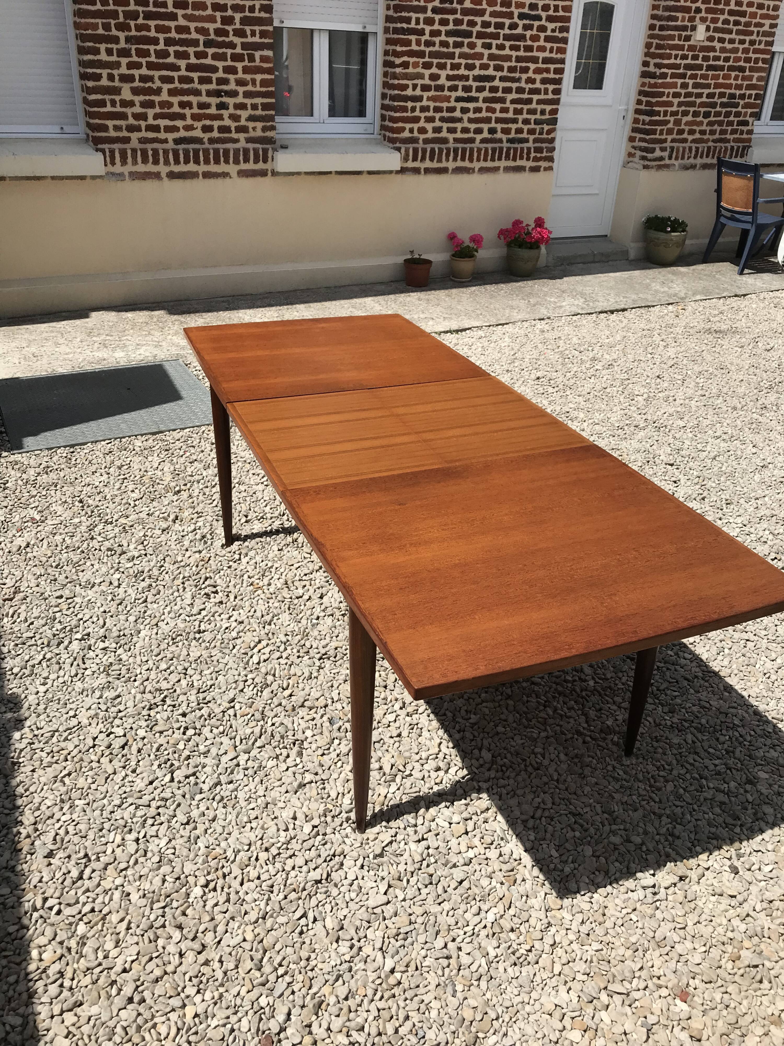 Scandinavian teak dining table
