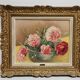 Painting / Oil on canvas signed G. DUBOIS 1944. Montparnasse frame, Bouquet
