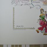 Illustrated map of the Auvergne Region of France Jacques Liozu