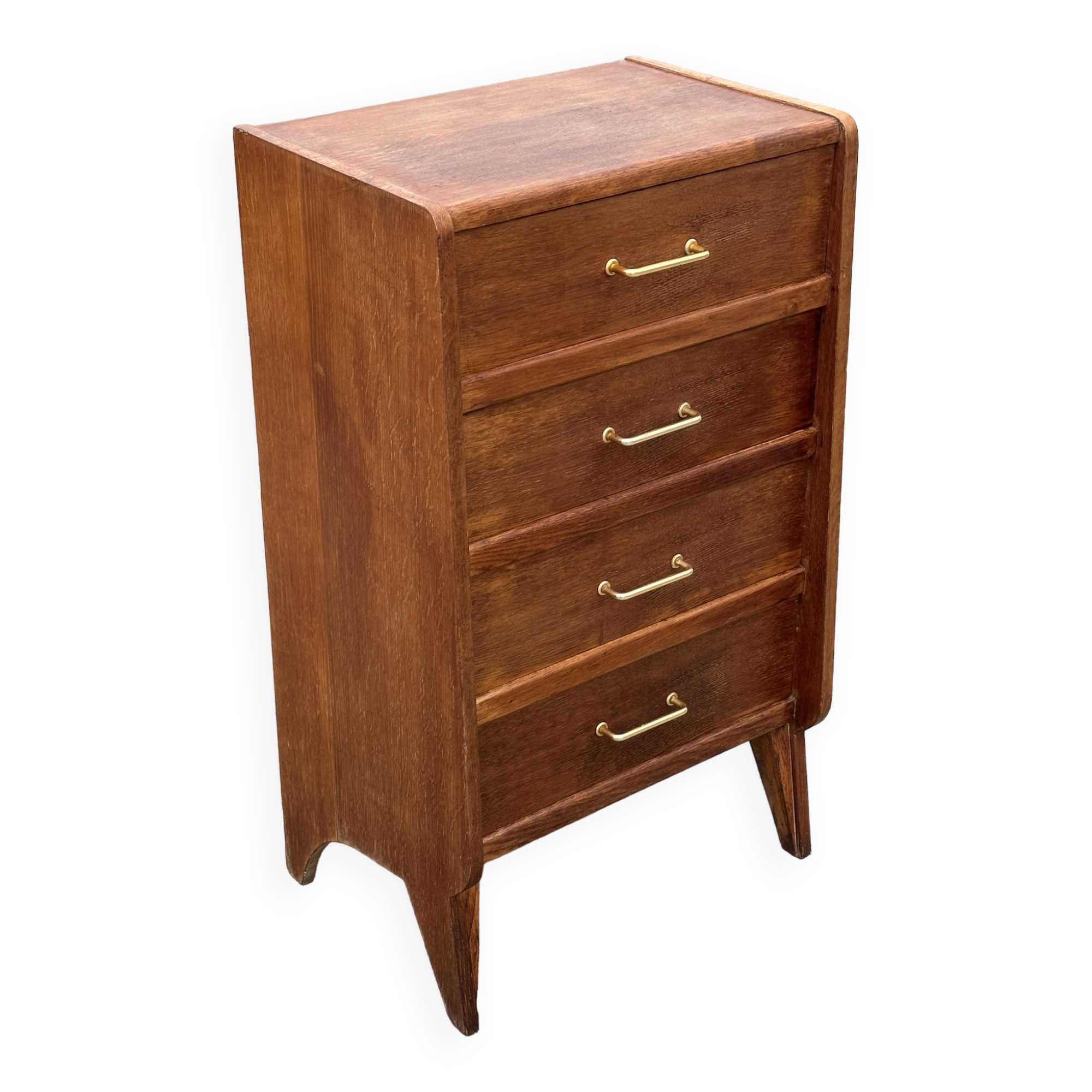 Commode chiffonnier vintage pieds compas design annees 60
