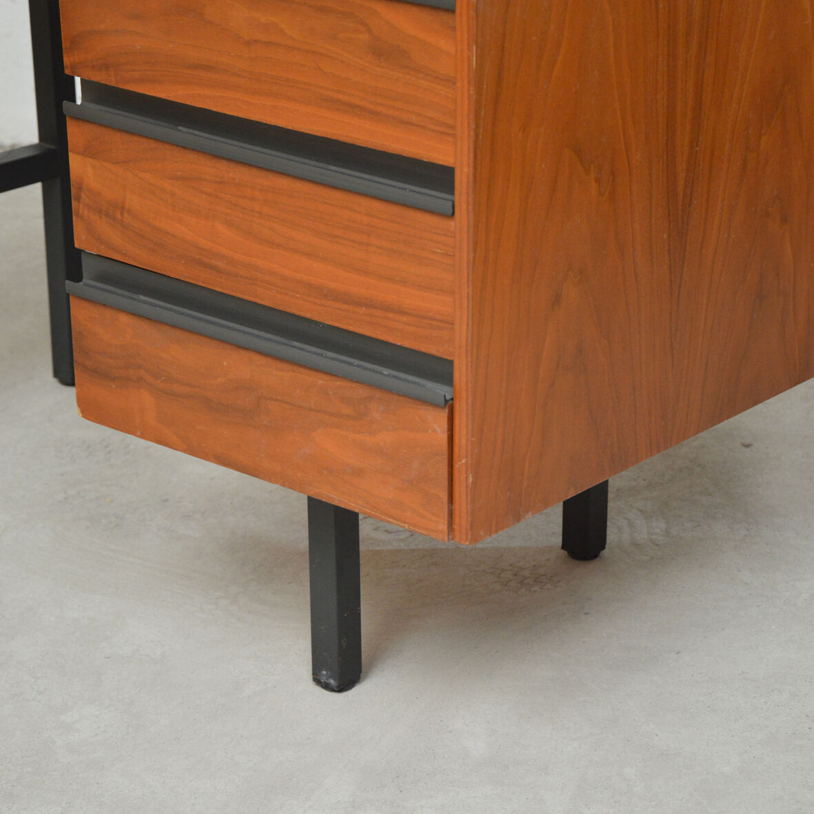 Desk wood and metal, 1970