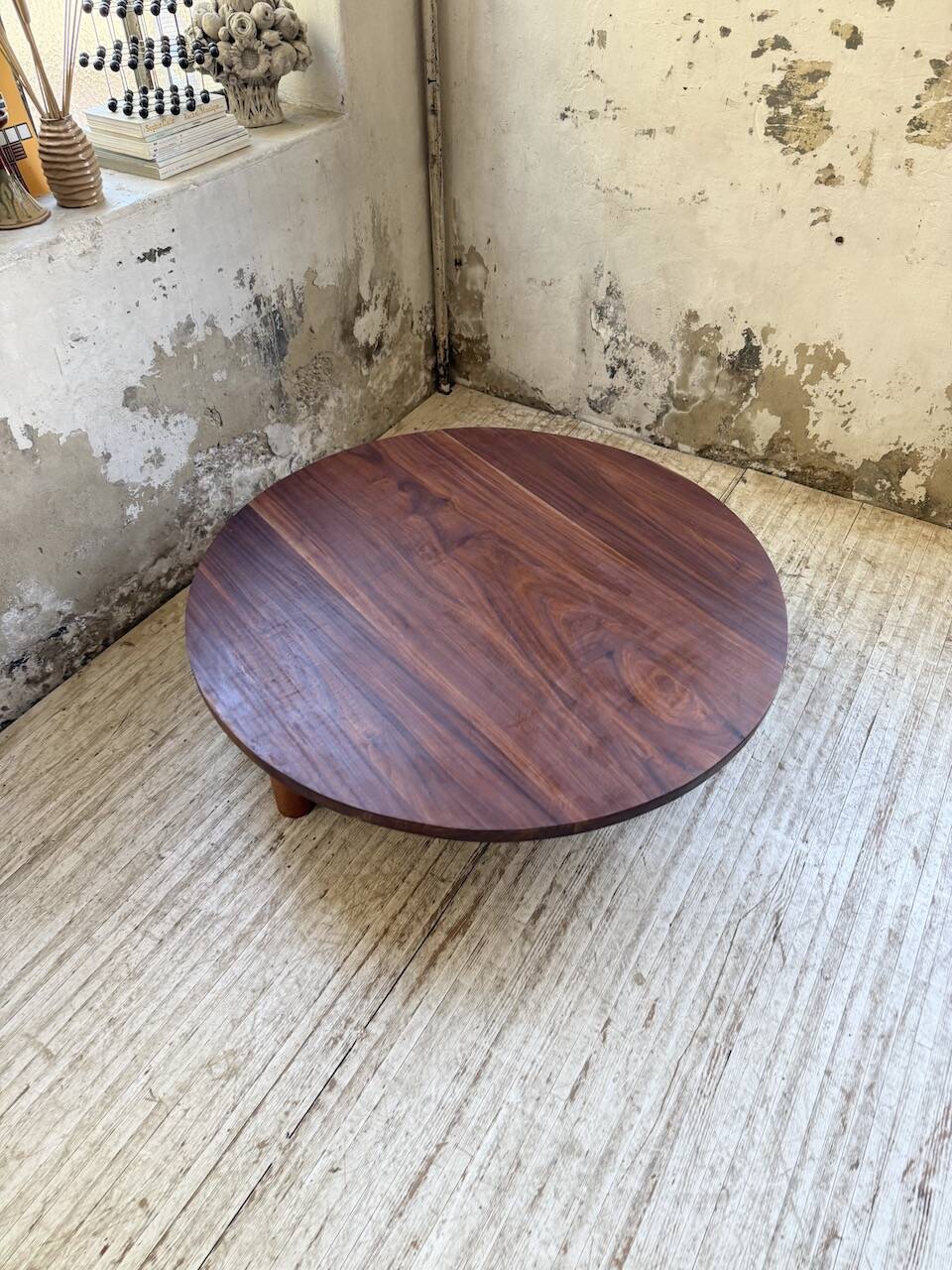 50s round tripod coffee table