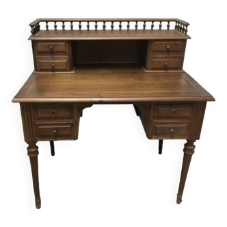 Art deco style wooden tiered desk