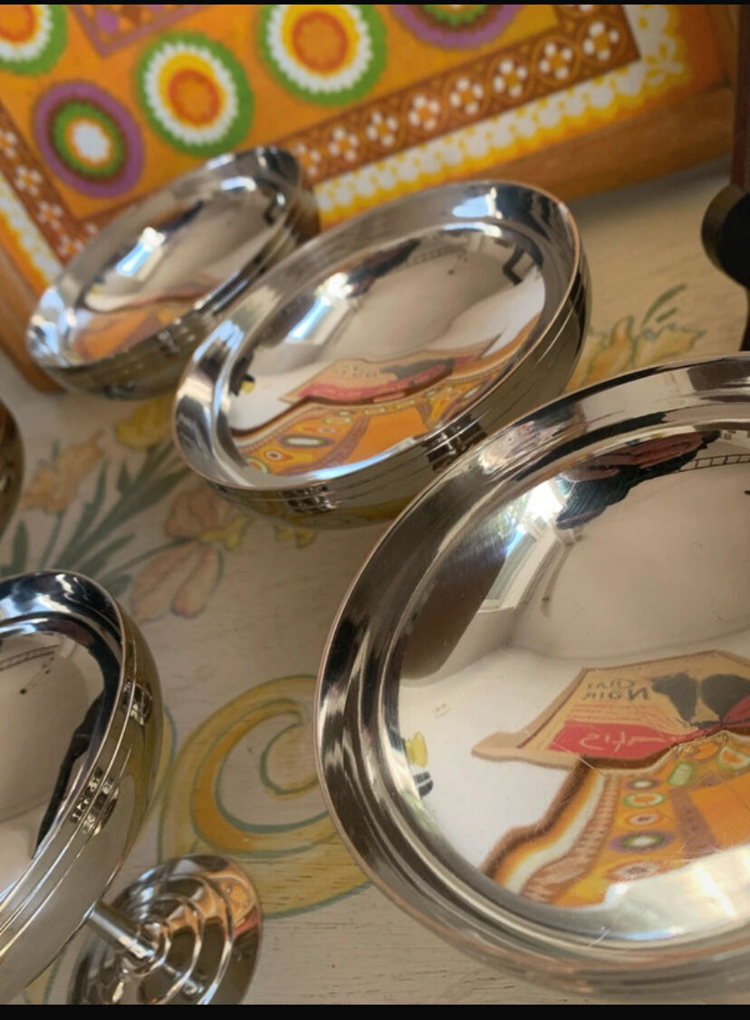 Set of 6 "Sully" Cups by Létang & Rémy French – 1