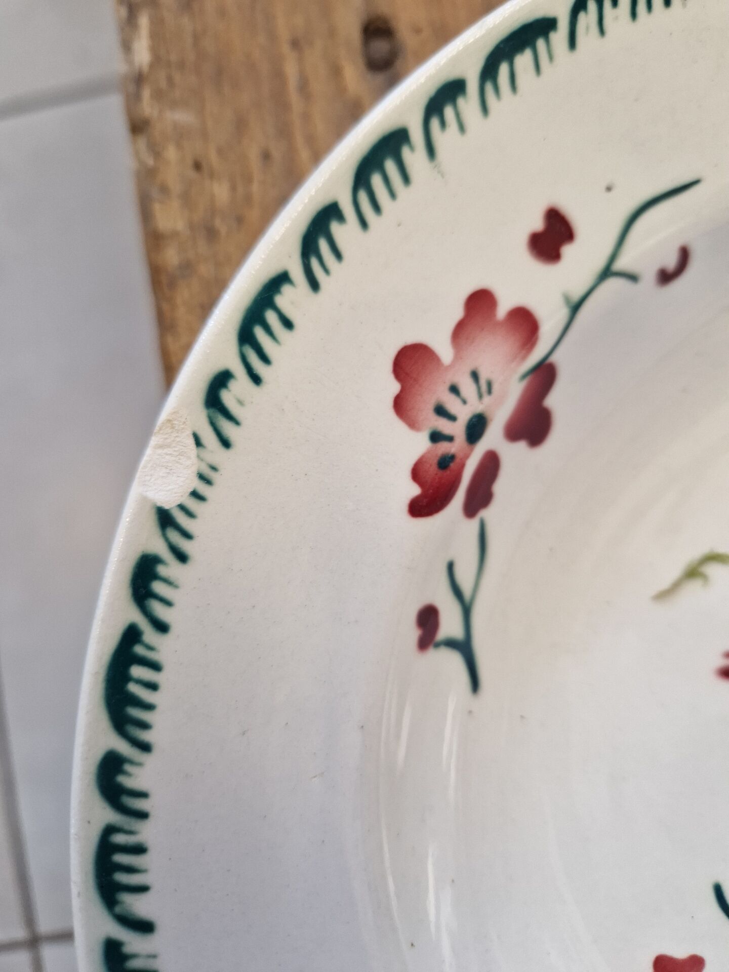 Set of 8 Deep Plates Cherry Blossom Badonviller