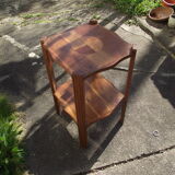 Gueridon Art Deco in fruit wood and mahogany
