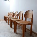 Rainer Daumiller Mid-Century Pine Dining Chairs (6)