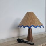 Handmade "pencil" lamp made of wood and veneer