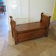 Rare entrance bench - Old chest bench - toy chest - oak color