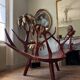 Rosewood bench, Italian work from the 1970s.