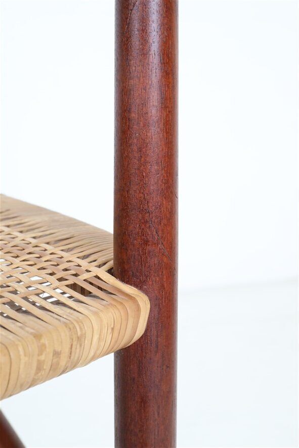 Set of 2 “316” teak/rattan chairs by Peter Hvidt & Orla Mølgaard Nielsen for Søborg Møbler / 1960s