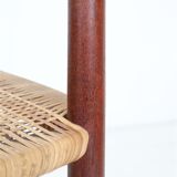 Set of 2 “316” teak/rattan chairs by Peter Hvidt & Orla Mølgaard Nielsen for Søborg Møbler / 1960s