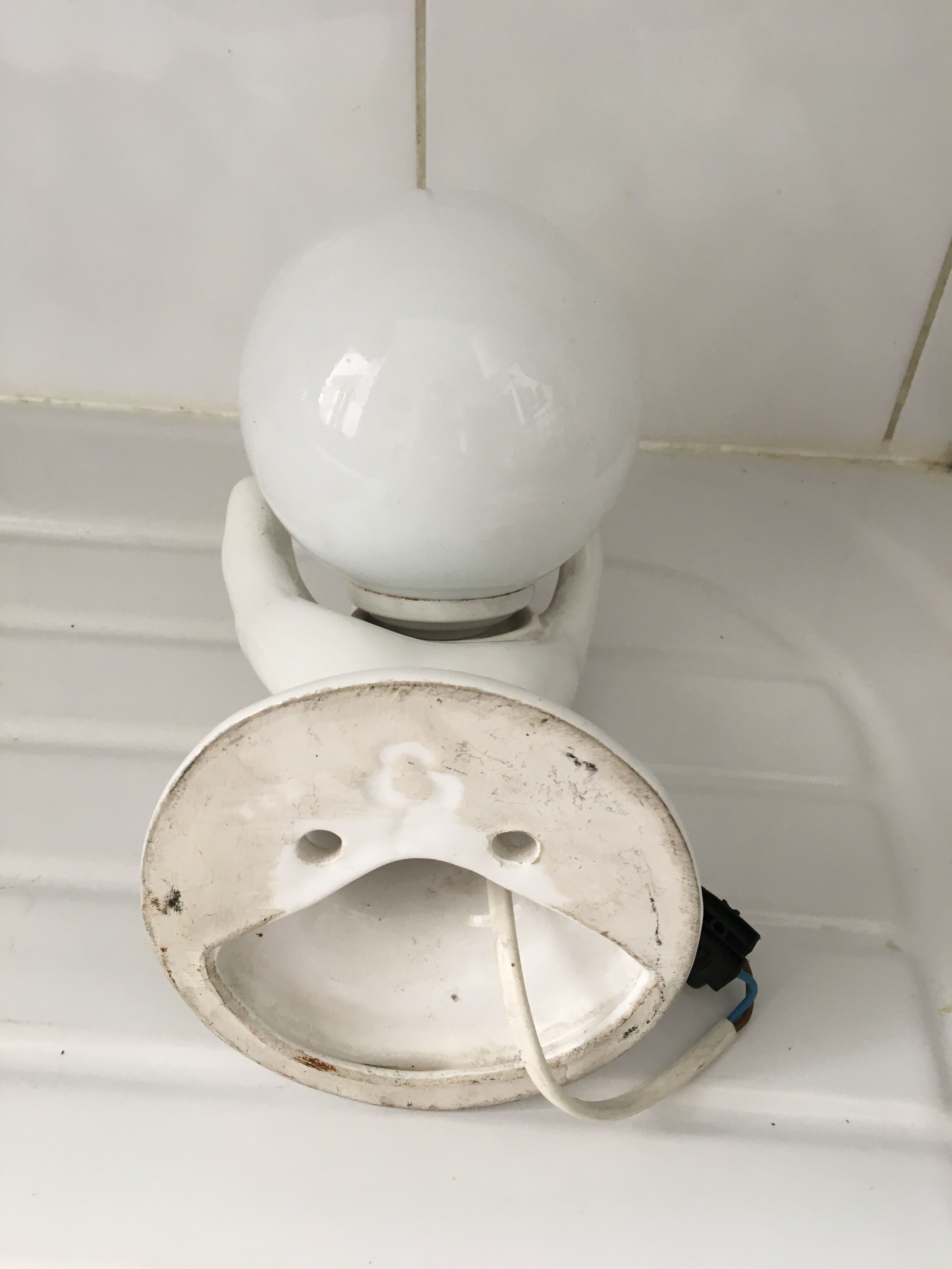 Wall lamp hand lamp ceramic vintage 70s