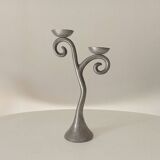 Vintage chandelier in solid aluminium