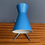 Blue metal desk lamp 1960s