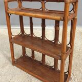 Rattan wall shelf 3 shelves