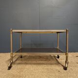 Neoclassical style brass coffee table