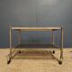 Neoclassical style brass coffee table