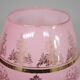 Hand-decorated glass French vase