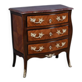 Small marquetry chest of drawers, Louis XV style – mid 19th century