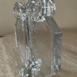 Vintage soliflore vase in molded/pressed glass paste