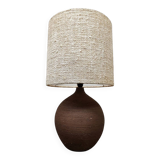 Vintage ceramic table lamp XL 'earth tones'