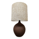 Vintage ceramic table lamp XL 'earth tones'