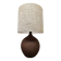 Vintage ceramic table lamp XL 'earth tones'