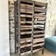Antique printing furniture with drawers – wood & metal – industrial