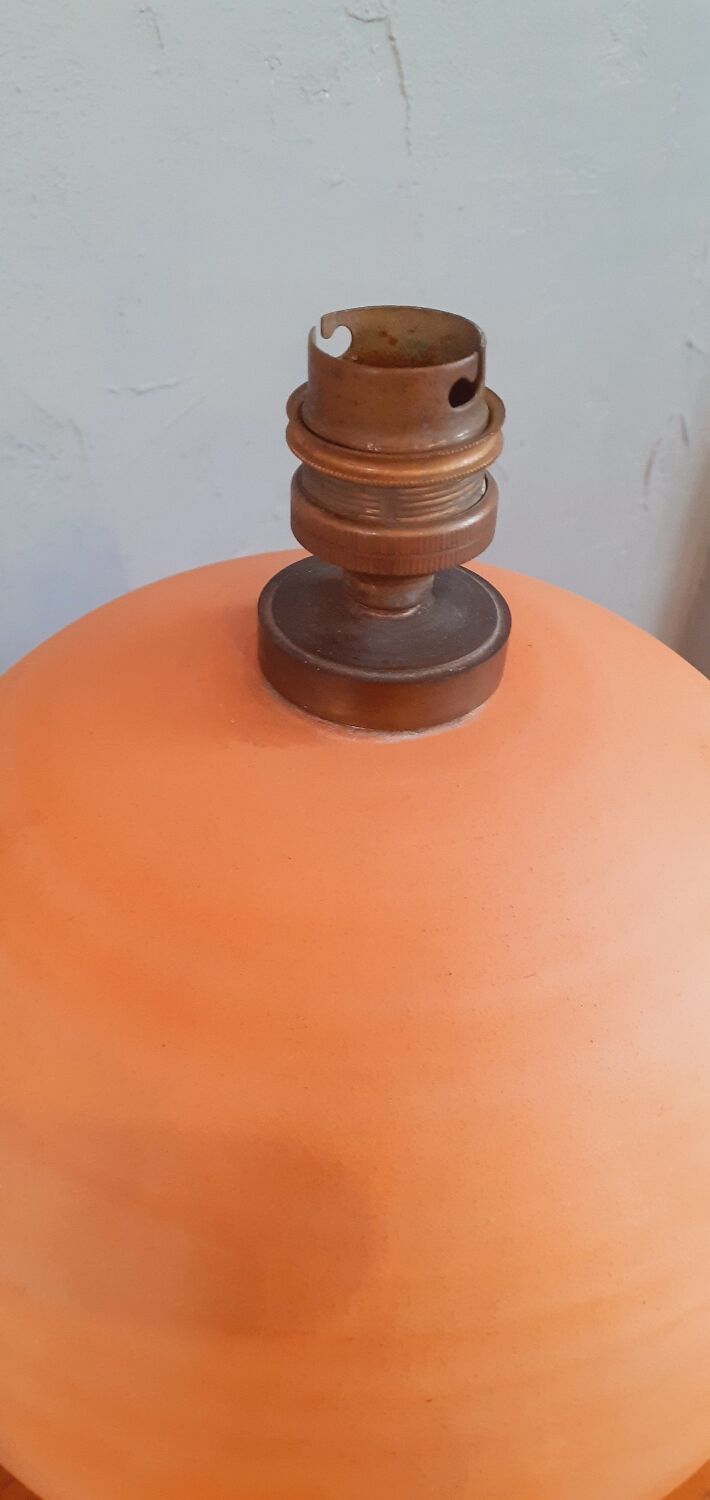 Lampe vintage en terre cuite année 40
