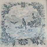 Birds trivet earthenware