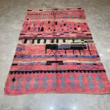 Multicolored berbere wool carpet 170x267cm