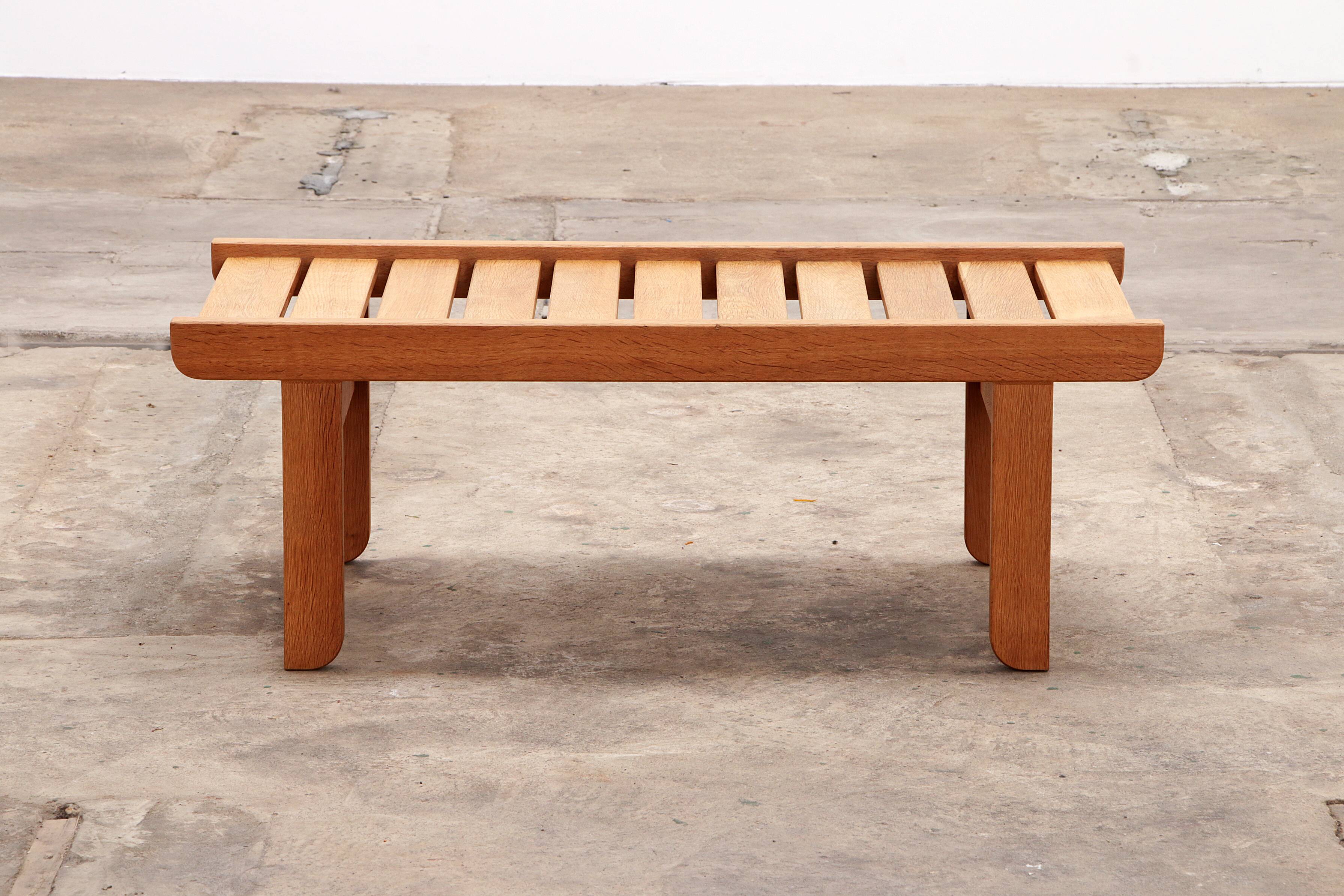 Bernt Petersen for Niels Eilersen bench made of oak, 1960