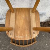 Chaise bistrot baumann bleue
