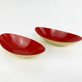 Pair of Scandinavian brass cups or bowls Ystad Metall, design Gunnar Ander, Sweden