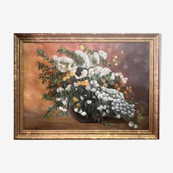 Bouquet of flowers painting - a bovo