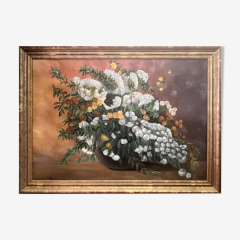 Tableau bouquet de fleurs - a bovo